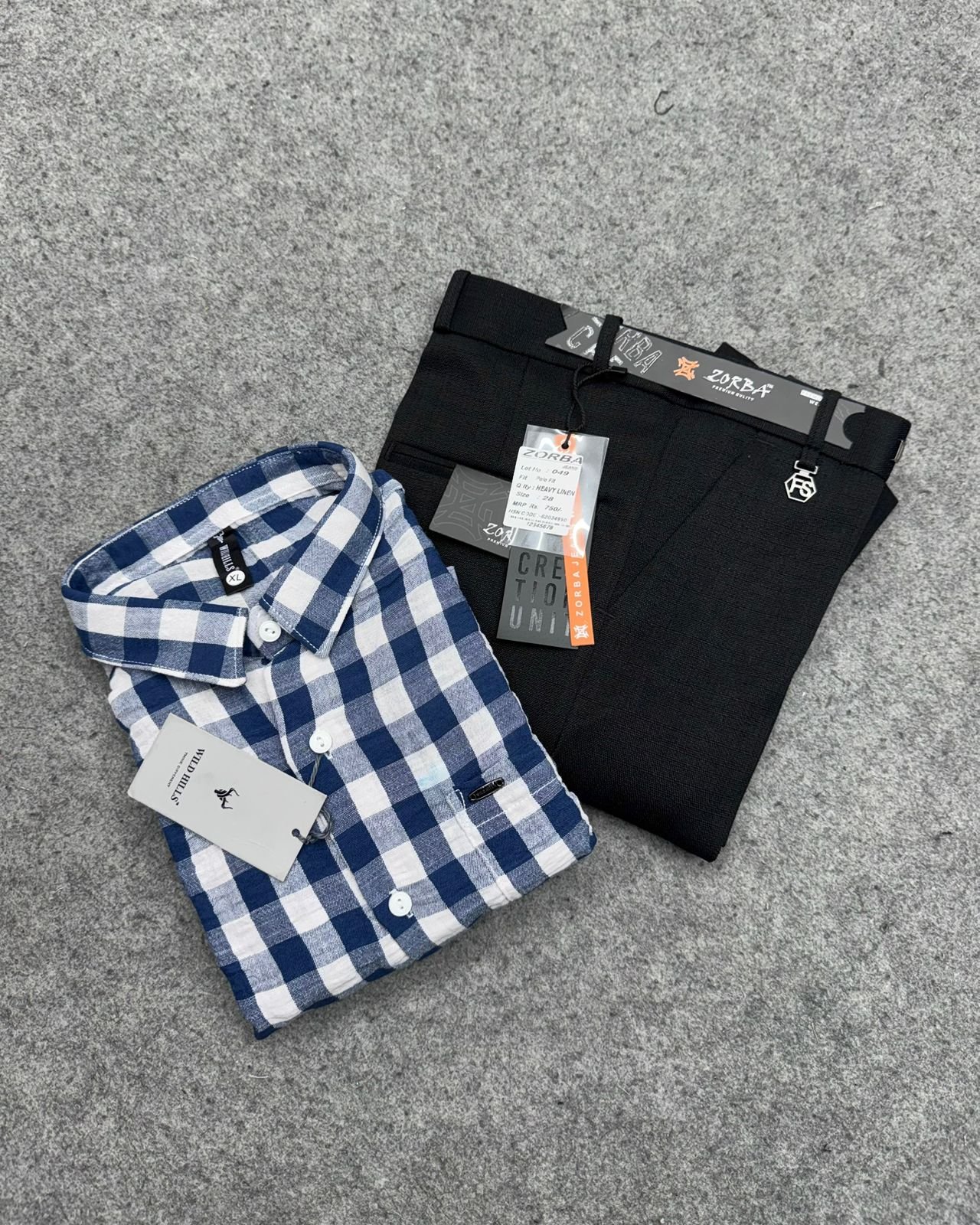 crushed linen + Linen Polo Fit